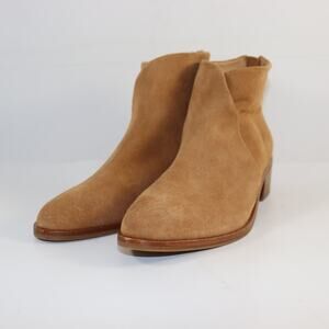 Soludos Tan Suede Ankle Boots – Size 8.5 – Leather‎ Upper